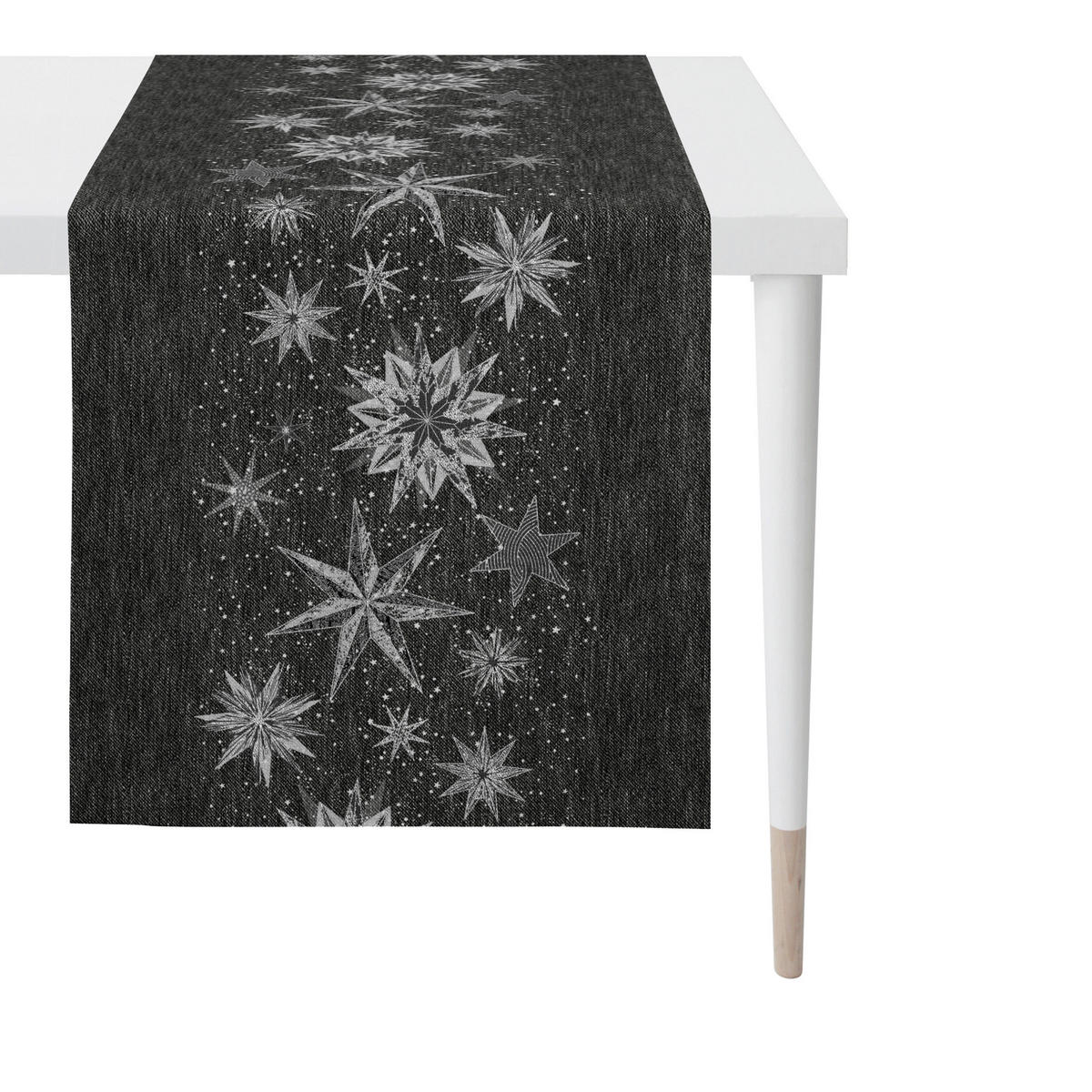 TISCHLÄUFER 46/135 cm  - Anthrazit, Design, Textil (46/135cm) - X-Mas