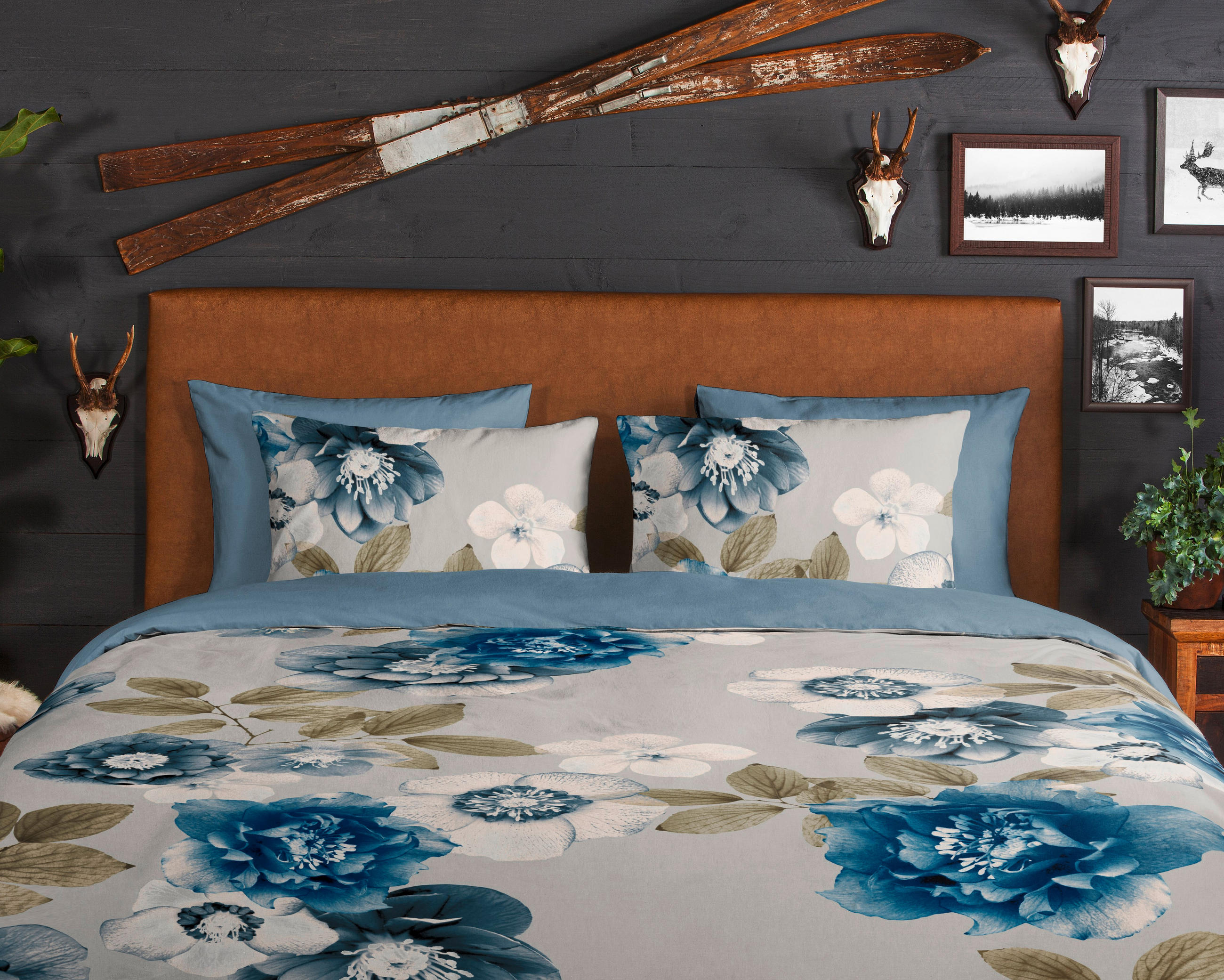 BETTWÄSCHE Good Morning Flanell, Biber 140/200 cm  - Blau/Multicolor, Design, Textil (140/200cm)