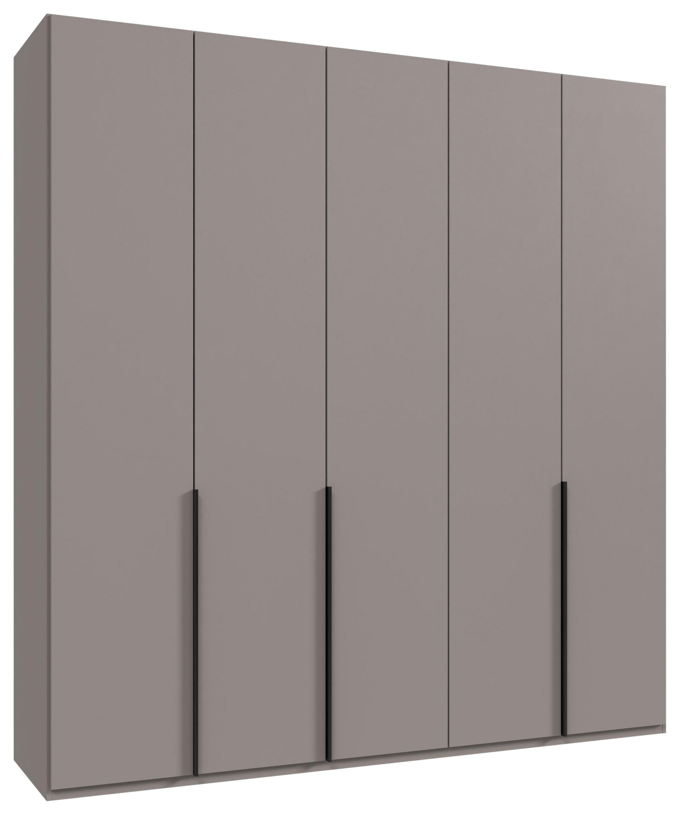DREHTÜRENSCHRANK in Grau, Sahara  - Schwarz/Grau, Modern, Holzwerkstoff/Metall (225/236/58cm) - MID.YOU