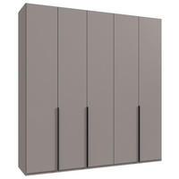 DREHTÜRENSCHRANK in Grau, Sahara  - Schwarz/Grau, Modern, Holzwerkstoff/Metall (225/236/58cm) - MID.YOU