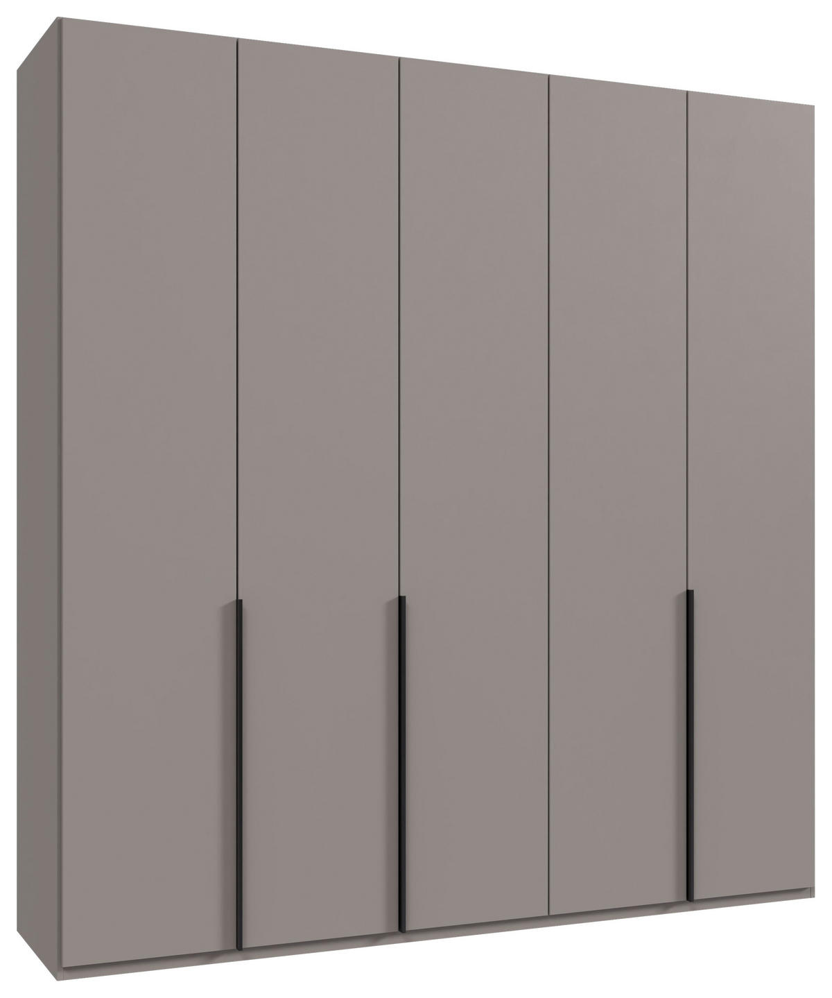 DREHTÜRENSCHRANK in Grau, Sahara  - Schwarz/Grau, Modern, Holzwerkstoff/Metall (225/236/58cm) - MID.YOU