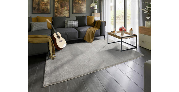 WEBTEPPICH 65/130 cm Dunkelgrau  - Dunkelgrau, Basics, Textil (65/130cm) - Novel