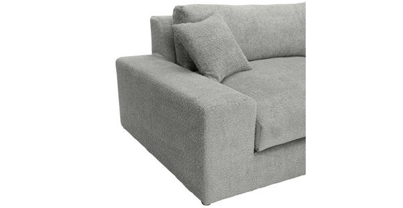 ECKSOFA  Grau Bouclé  - Greige/Schwarz, MODERN, Kunststoff/Textil (255/255cm) - Landscape