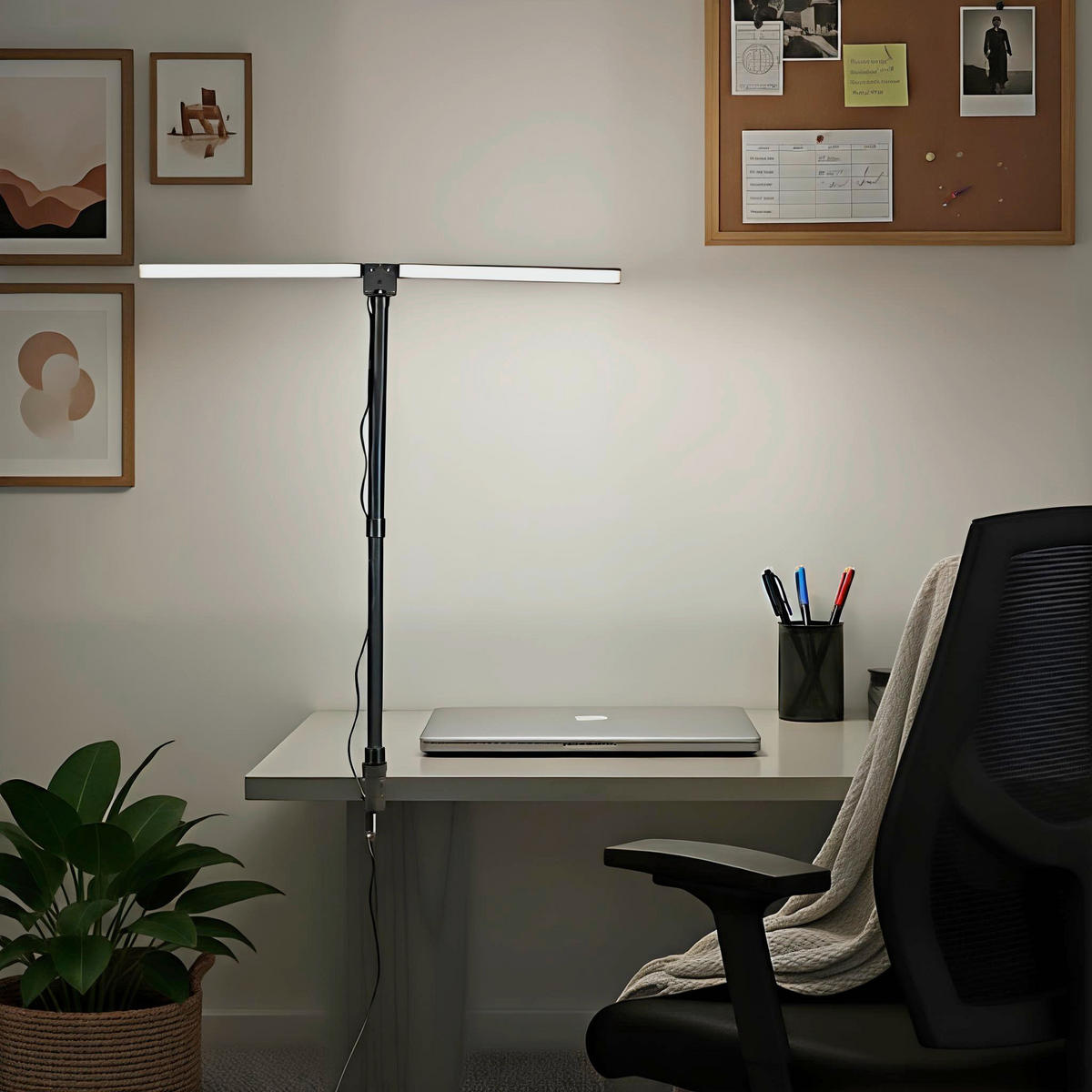 LED LAMPA SA ŠTIPALJKOM Hayward  - crna, Osnovno, metal/plastika (80/35/71,5cm) - Novel