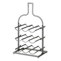 REGÁL NA VÍNO - čierna, Basics, kov (30,8/22,3/54,5cm)