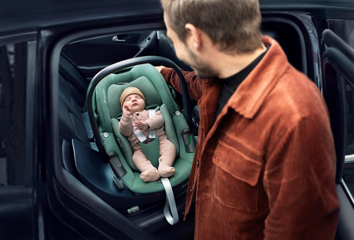 AUTO-SEDIŠTE ZA BEBE  Pebble 360  - zelena, Osnovno, tekstil/metal (36/47/73cm) - Maxi-Cosi
