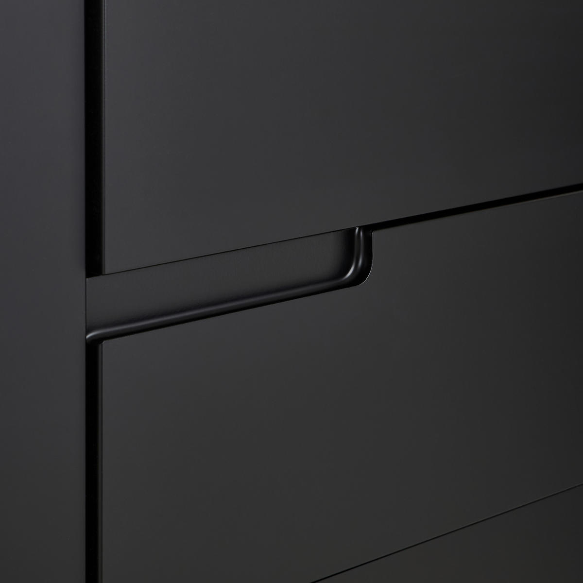 SIDEBOARD Swim 165/80/40 cm 4 Schublade(n)  - Eichefarben/Schwarz, Design, Holzwerkstoff (165/80/40cm) - MID.YOU