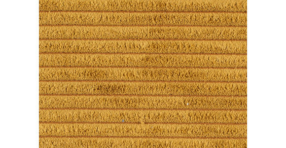 WOHNLANDSCHAFT Currygelb Cord  - Currygelb/Schwarz, KONVENTIONELL, Kunststoff/Textil (140/305/140cm) - Carryhome