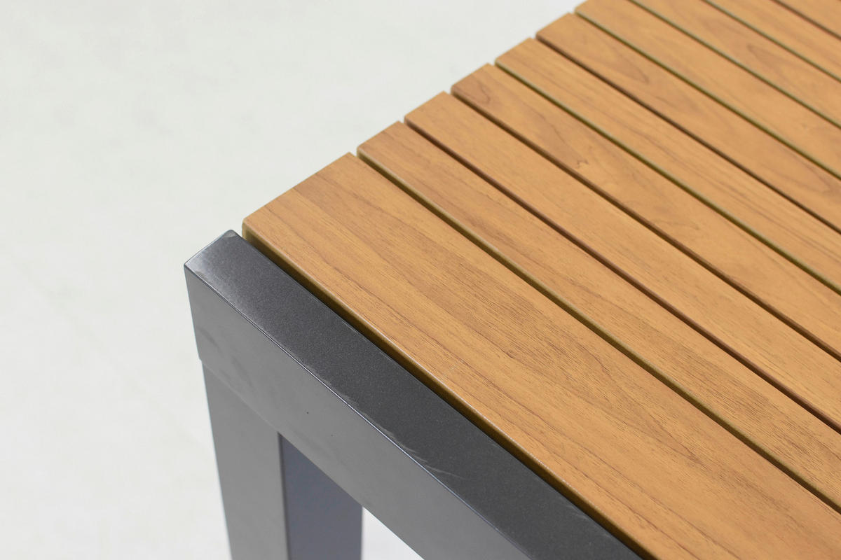 GARTENSET Aluminium  - Graphitfarben/Naturfarben, MODERN, Kunststoff/Textil - Gardenson