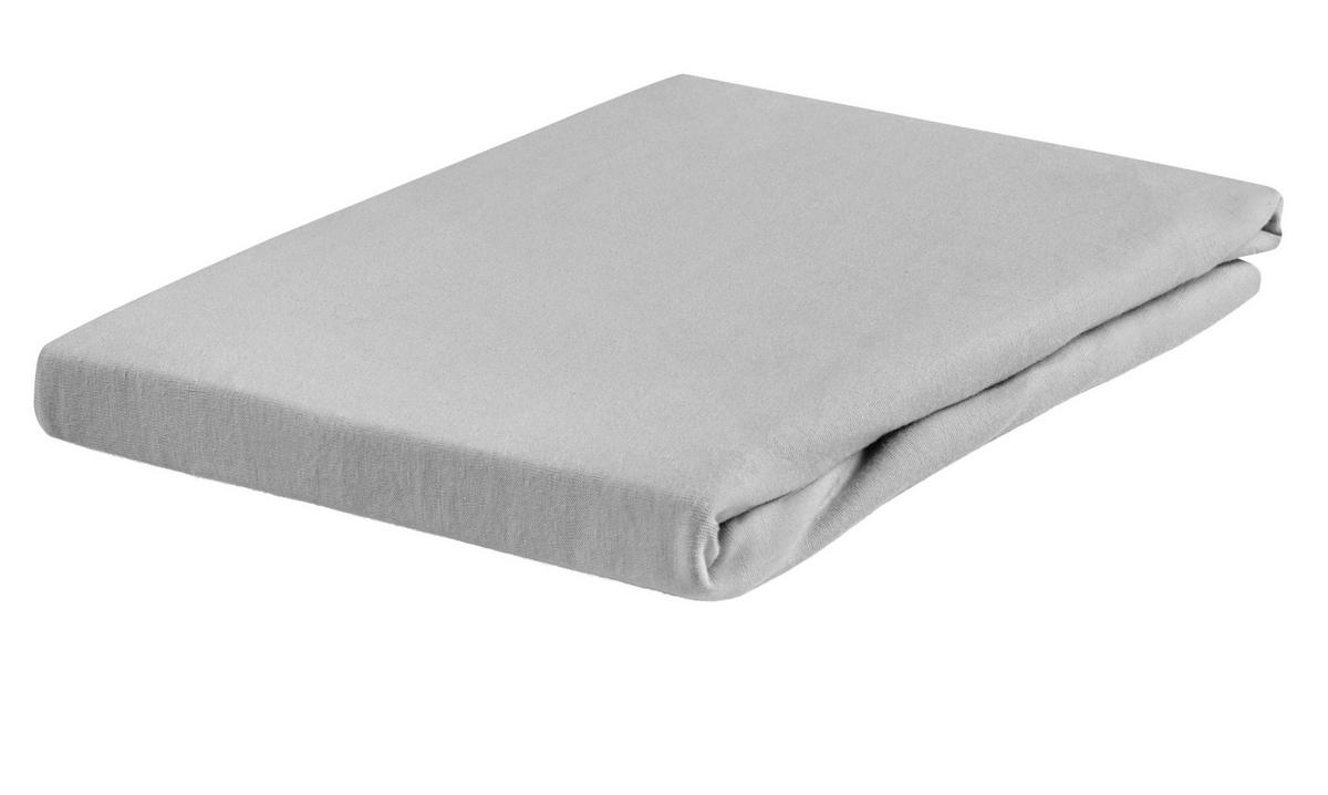 KINDERSPANNBETTTUCH 2er Set 60-70/120-140 cm   - Hellgrau/Weiß, Basics, Textil (60-70/120-140cm) - My Baby Lou