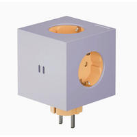STECKDOSENWÜRFEL - Violett, Basics, Kunststoff (7,6/7,6/11,3cm) - AVOLT