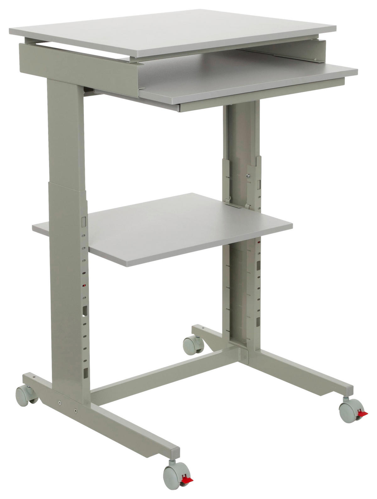 SCHREIBTISCH  in Grau  - Grau, Basics, Holzwerkstoff/Kunststoff (60/71,5-107,5/50cm) - MID.YOU