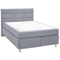 BOXSPRINGBETT 140/200 cm  in Grau  - Alufarben/Grau, Konventionell, Textil/Metall (140/200cm) - Dieter Knoll