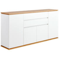 SIDEBOARD  in 184/93/42 cm  - Schwarz/Weiß, Design, Holzwerkstoff/Kunststoff (184/93/42cm) - Xora