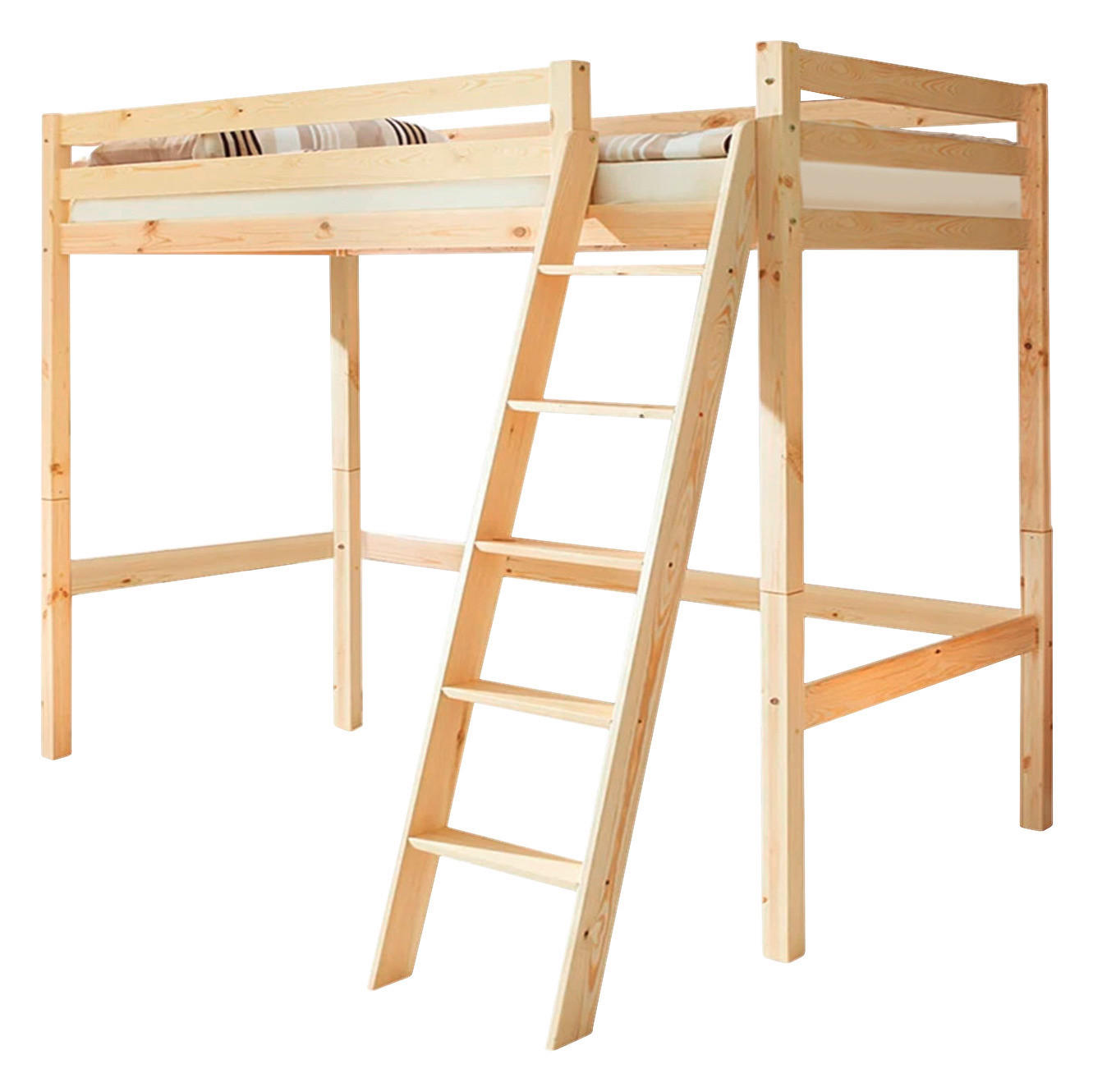 E-shop MID.YOU VYVÝŠENÁ POSTEĽ, 90/200 cm farba borovice