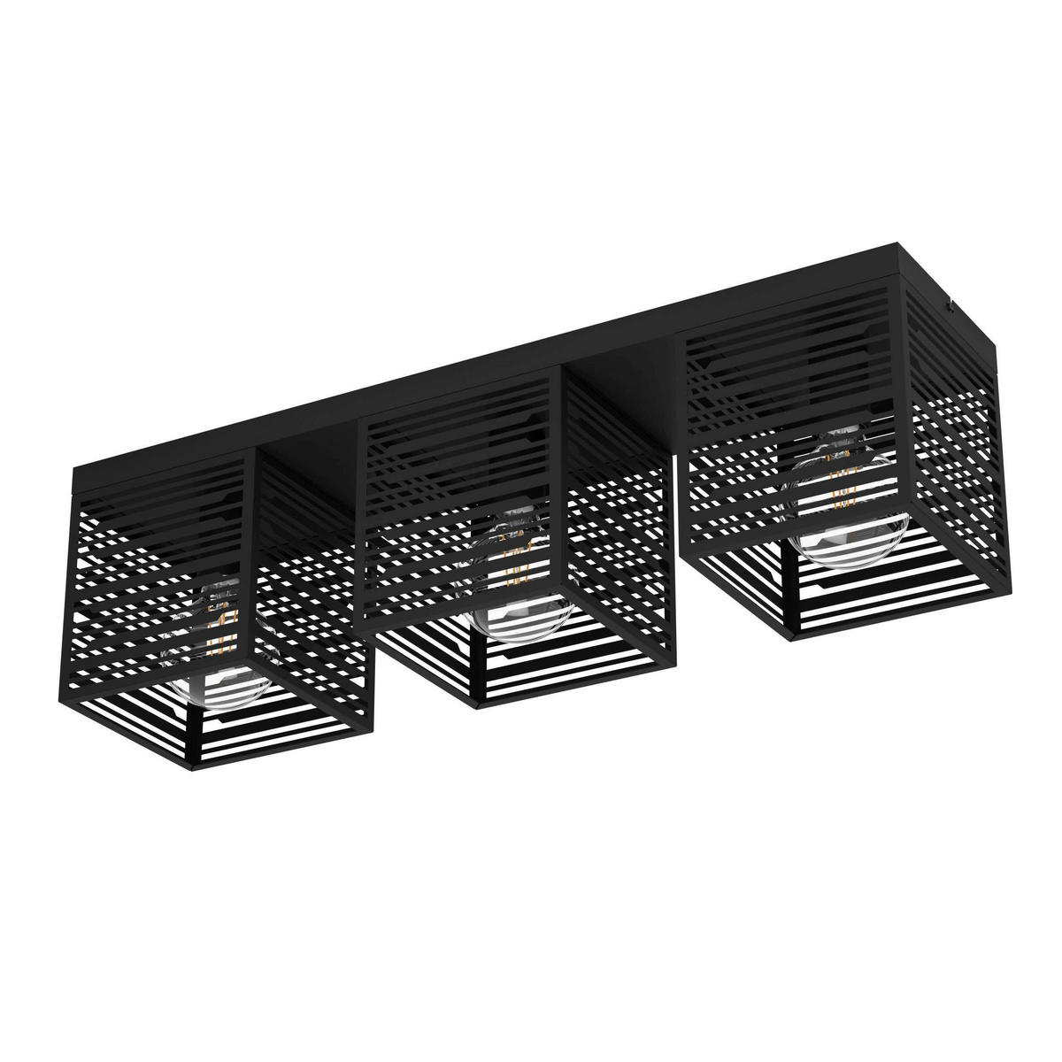 DECKENLEUCHTE 73/18/20,5 cm  - Schwarz, Design, Metall (73/18/20,5cm) - Eglo