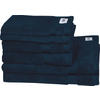 FROTTIERSET SW-Cuddly Dunkelblau 6-teilig  - Dunkelblau, Basics, Textil - Schöner Wohnen