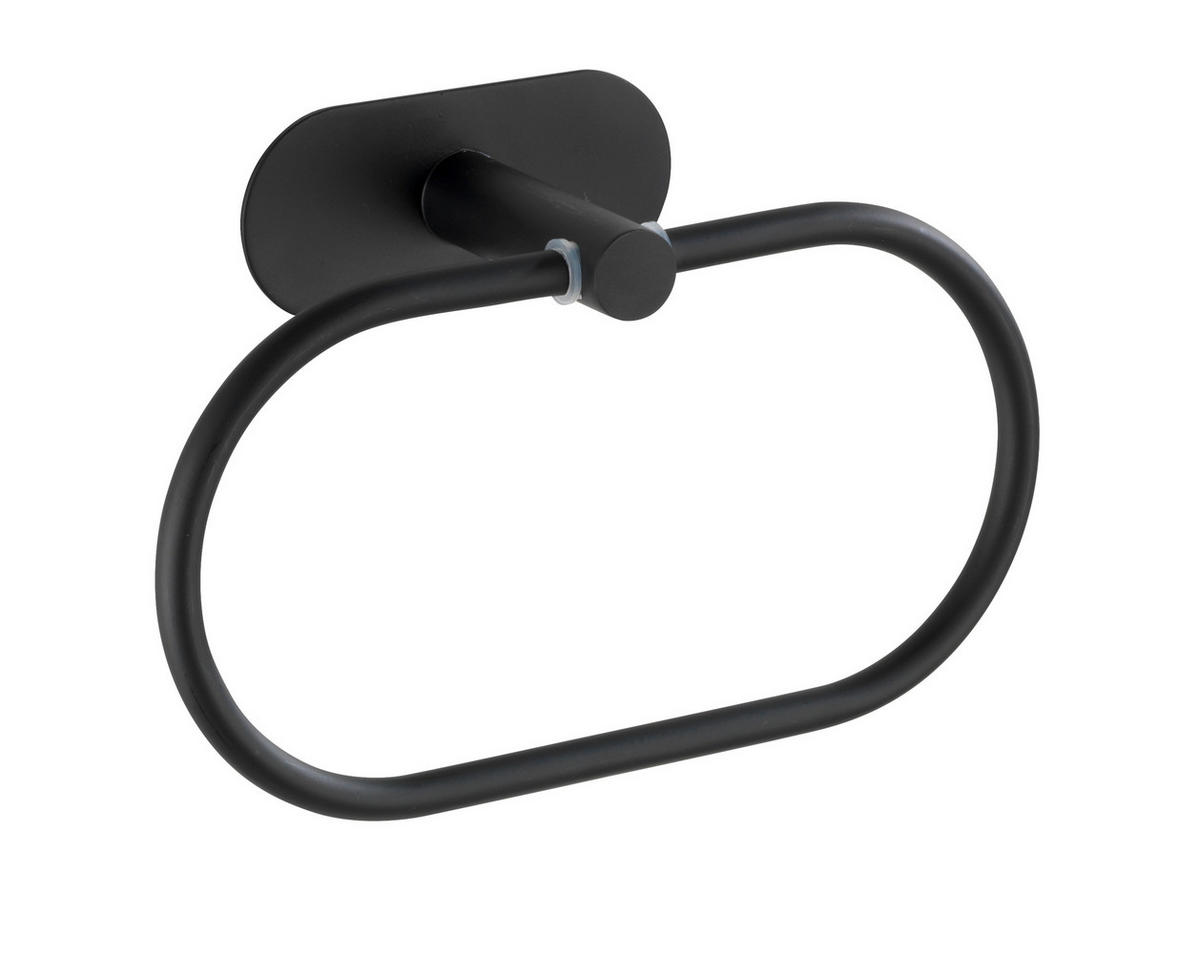 HANDDUKSHÅLLARE 7/26,7/17,8 cm  - svart, Design, metall (7/26,7/17,8cm)