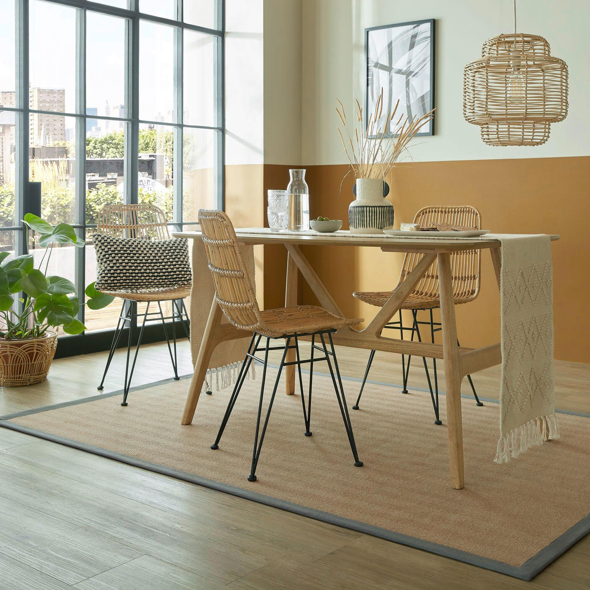 JUTETEPPICH 160/230 cm KIRA JUTE Grau, Naturfarben  - Naturfarben/Grau, KONVENTIONELL, Kunststoff/Textil (160/230cm)