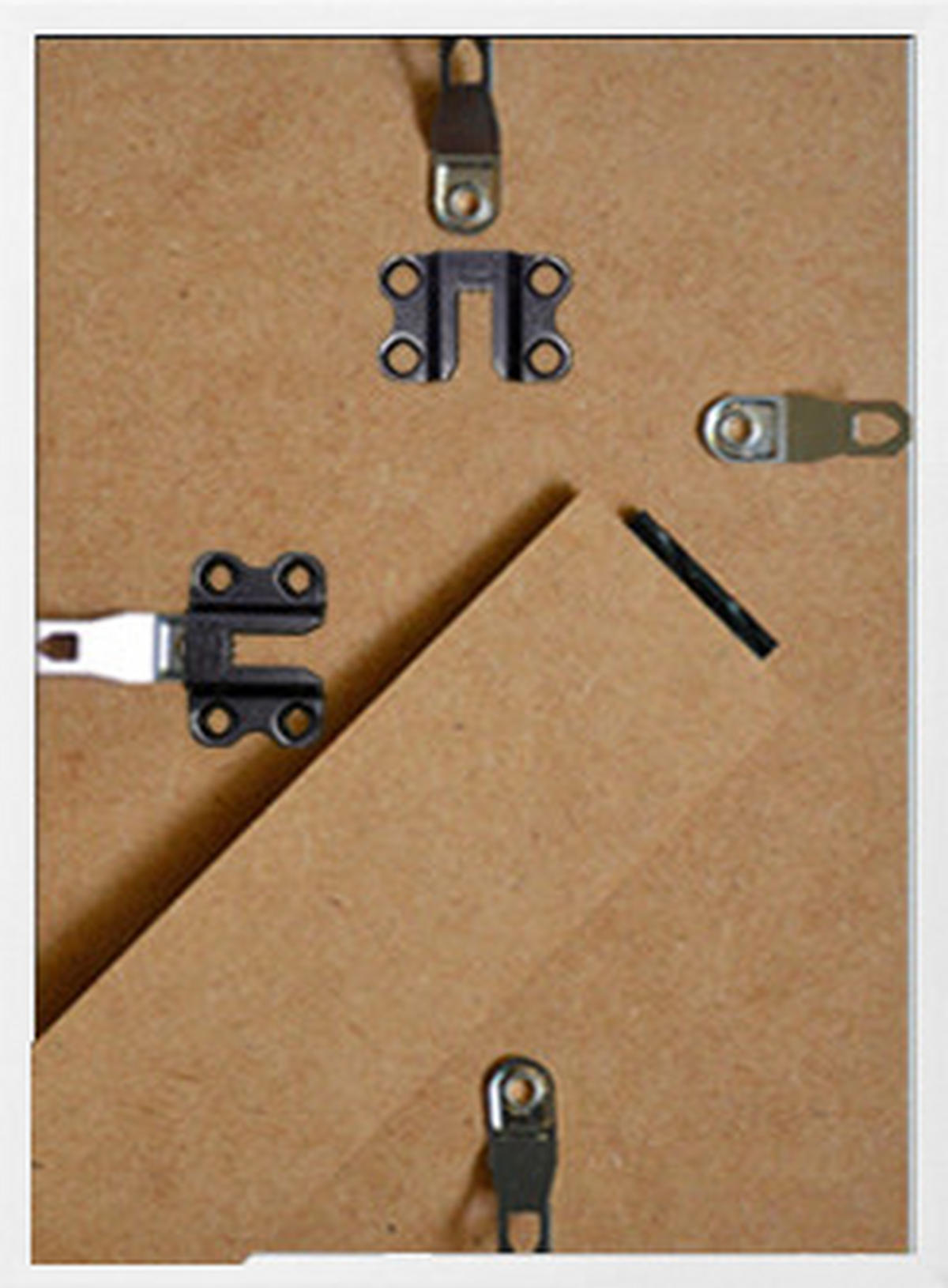 BILDERRAHMEN - Weiß Hochglanz, Basics, Papier/Holzwerkstoff (13/18/1,8cm)