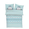 BABYBETTWÄSCHE 100/135 cm  - Mintgrün/Grau, Basics, Textil (100/135cm) - S. Oliver