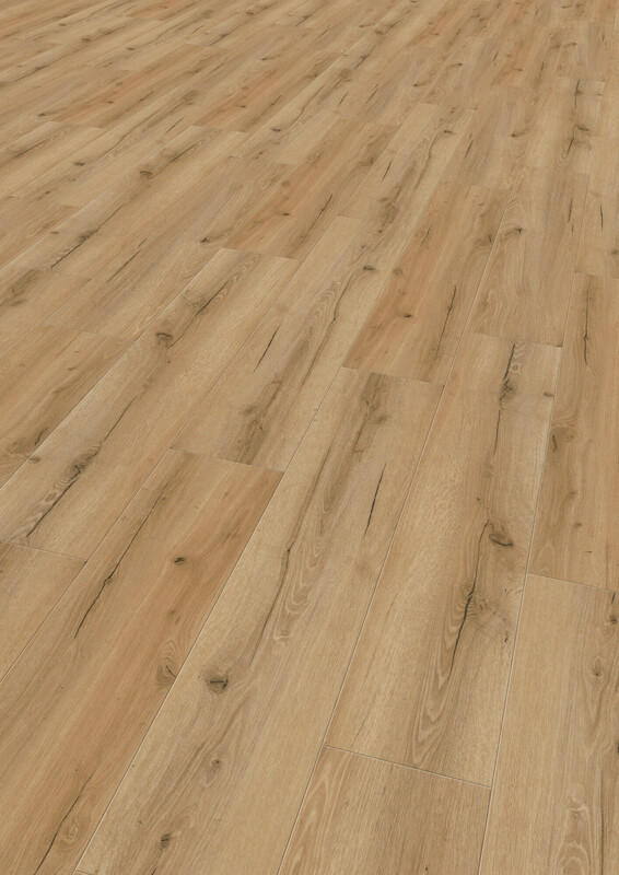 VINYLBODEN Robusto Pro+ Eiche Macadamia 100056501  per  m² - Eichefarben, Design, Kunststoff (121,9/22,9/0,25cm) - Tilo
