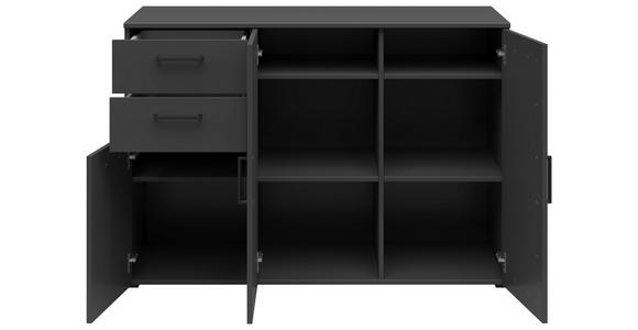 KOMMODE 120/83/52 cm in Graphitfarben - Anthrazit/Schwarz, MODERN, Holzwerkstoff/Kunststoff (120/83/52cm) - Carryhome