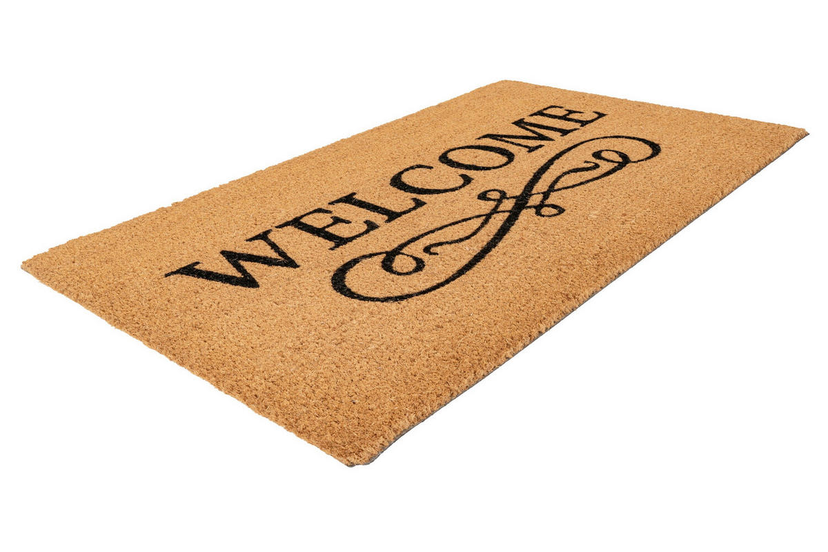 FUßMATTE 45/75 cm  - Hellbraun, Basics, Textil (45/75cm) - Kayoom