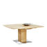 ESSTISCH Wildeiche furniert Eichefarben - Edelstahlfarben/Eichefarben, KONVENTIONELL, Holz/Metall (150/90/75cm) - Venjakob