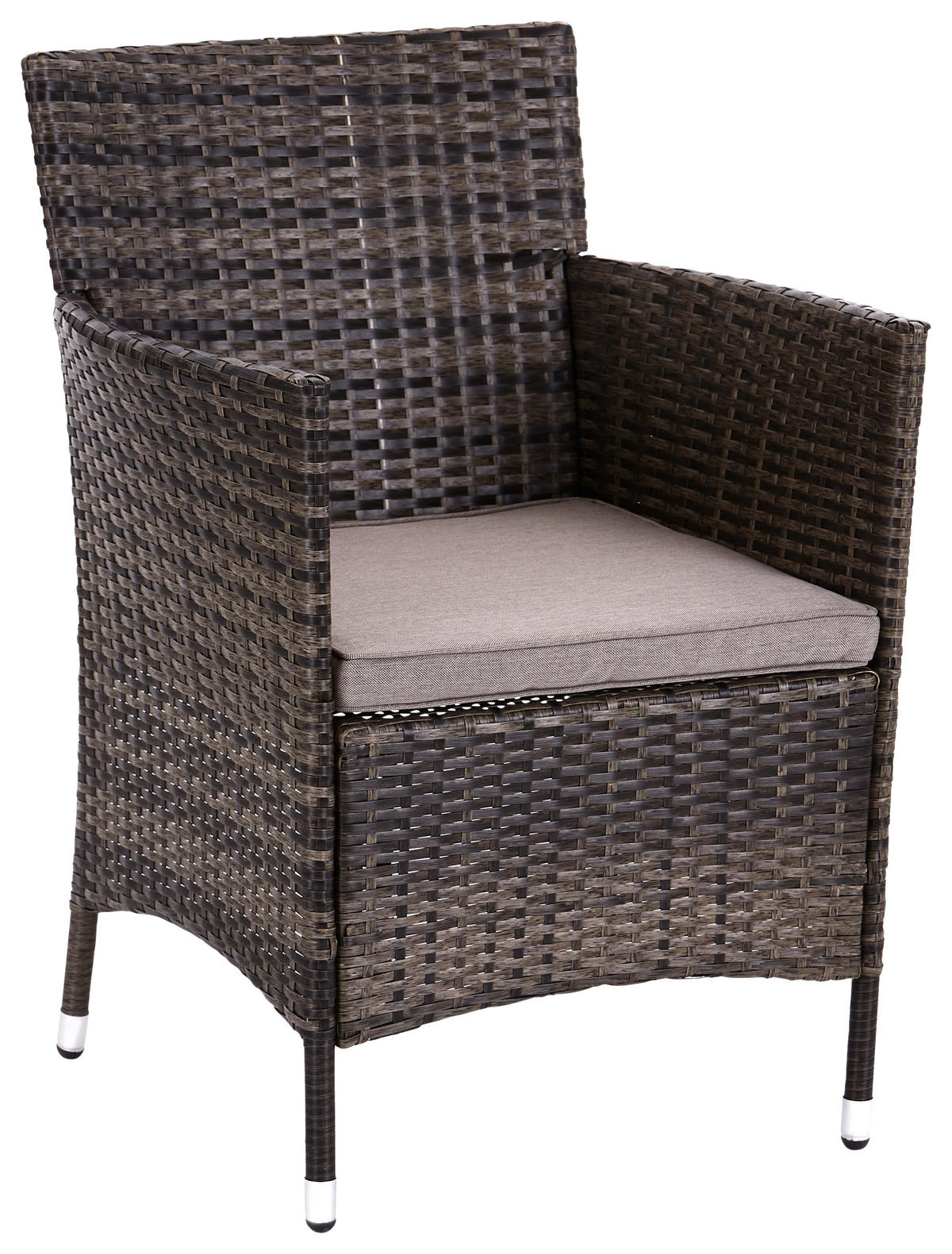 LOUNGE GARNITURA  smeđa, siva   - tamno smeđa/siva, Moderno, staklo/metal - Ambia Garden