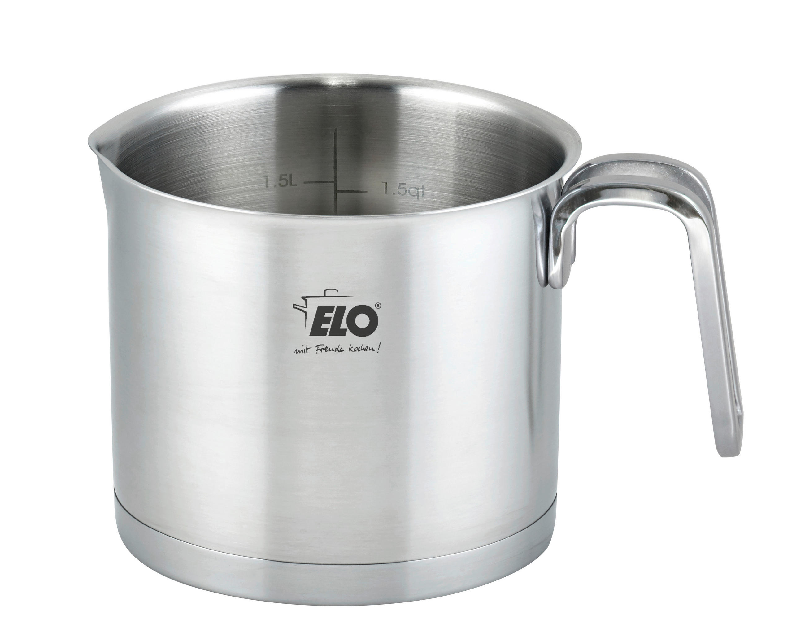 MILCHTOPF Topas 1,6 L  - Silberfarben, Basics, Metall (14cm) - ELO