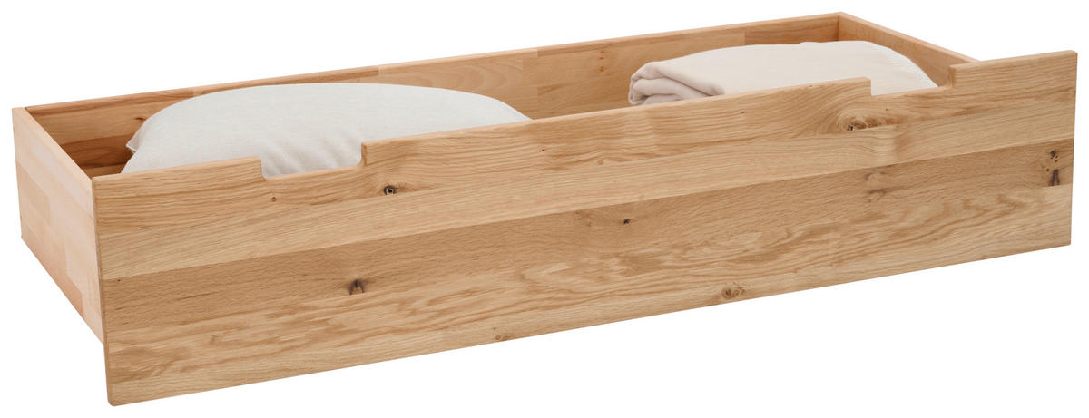 BETTSCHUBKASTEN  in Eichefarben  - Eichefarben, Natur, Holz (137/29/62cm) - Linea Natura