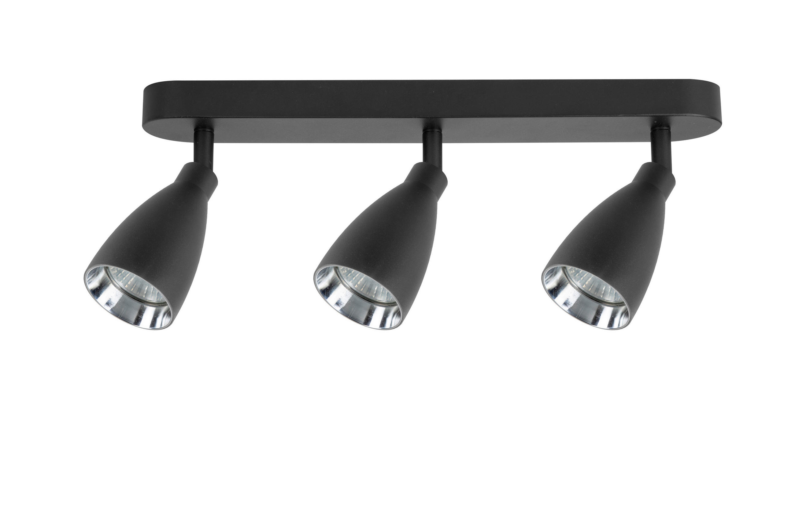 DECKENSTRAHLER Campana 12.5/38/6 cm  - Schwarz, Design, Metall (12.5/38/6cm)