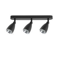 DECKENSTRAHLER Campana 12.5/38/6 cm  - Schwarz, Design, Metall (12.5/38/6cm)