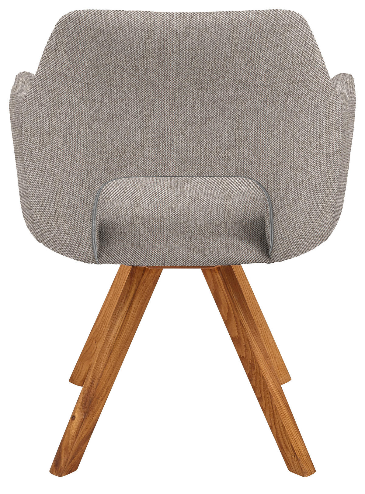 ARMLEHNSTUHL  in Webstoff  - Eichefarben/Cappuccino, Design, Holz/Textil (57/84/57cm) - Voleo
