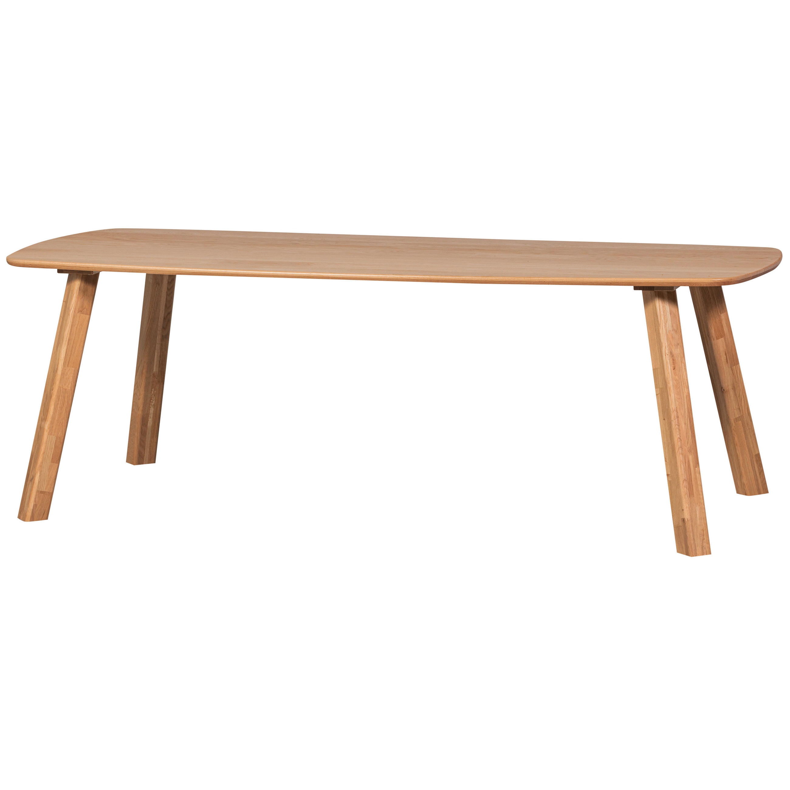ESSTISCH Eiche massiv oval Eichefarben  - Eichefarben, Design, Holz (220/100/74cm) - Livetastic