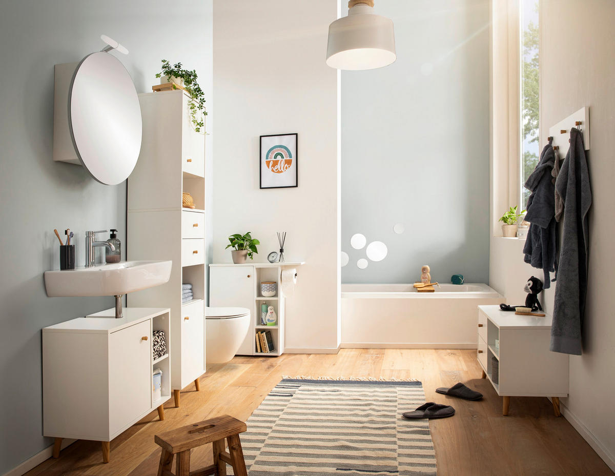 SPIEGELSCHRANK 65/68,3/15,7 cm  - Weiß, MODERN, Glas/Holzwerkstoff (65/68,3/15,7cm) - Stylife