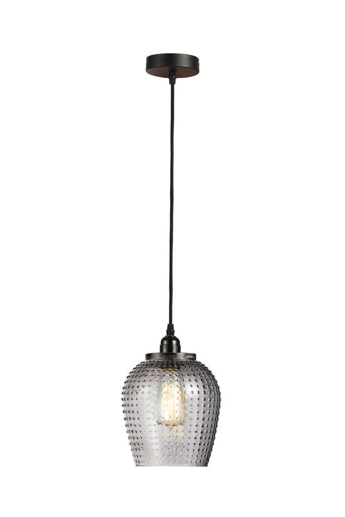 HÄNGELEUCHTE  18/27/18 cm   - Grau, Trend, Glas (18/27/18cm) - Kayoom