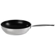 BRATPFANNE - Edelstahlfarben/Schwarz, Basics, Metall (28/5cm) - Homeware Profession.