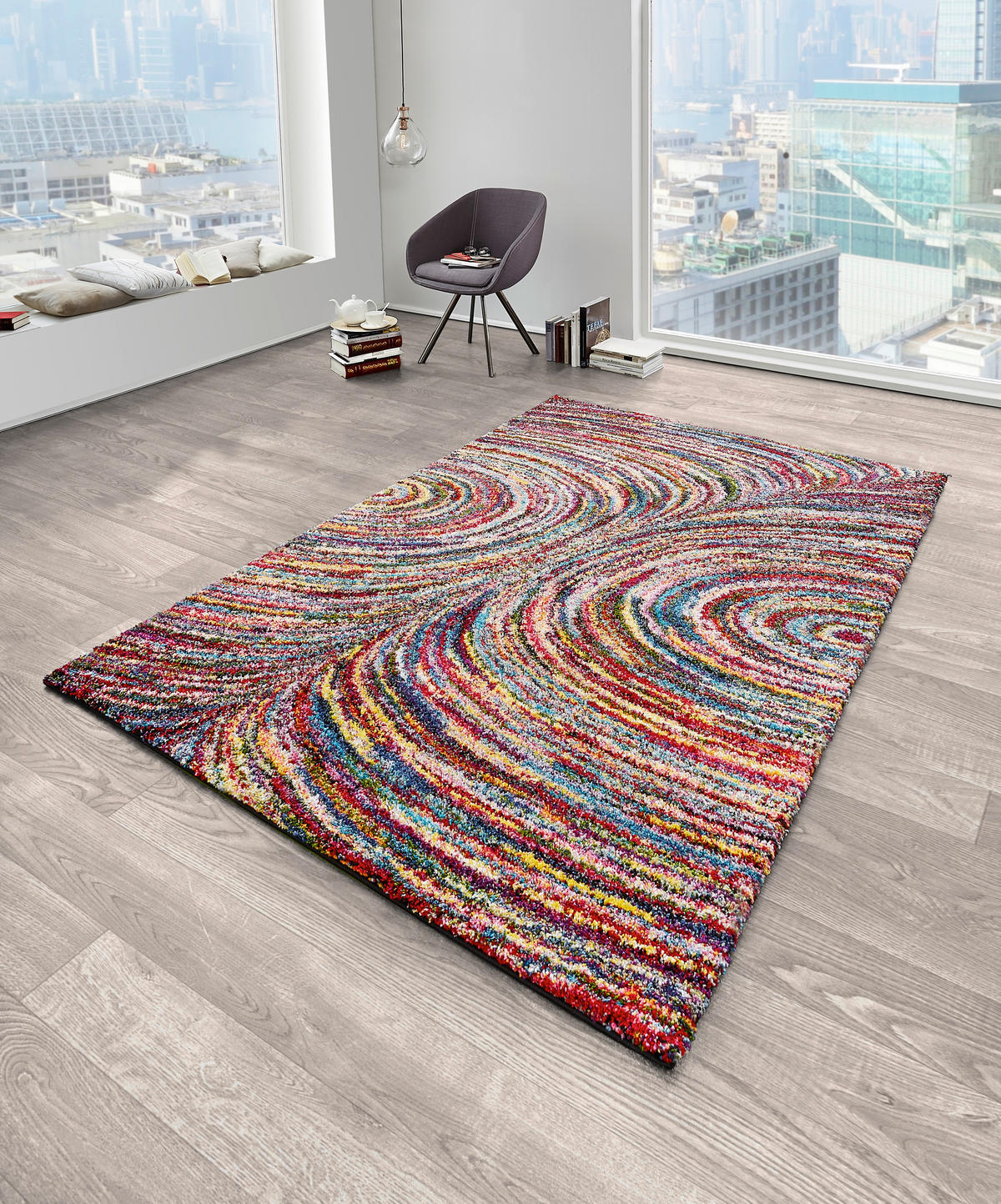 WEBTEPPICH  Wohnzimmer 120/170 cm Color Face Multicolor rechteckig  - Multicolor, Trend, Textil (120/170cm) - Novel