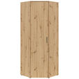 ECKSCHRANK 101/195/79 cm  - Schwarz/Eiche Artisan, MODERN, Holzwerkstoff/Kunststoff (101/195/79cm) - Carryhome