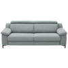 3-SITZER-SOFA in Chenille Salbeigrün  - Salbeigrün/Schwarz, Design, Textil/Metall (230/104/104cm) - Valdera