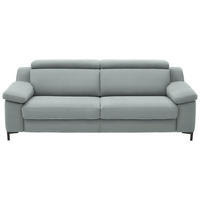 3-SITZER-SOFA in Chenille Salbeigrün  - Salbeigrün/Schwarz, Design, Textil/Metall (230/104/104cm) - Valdera