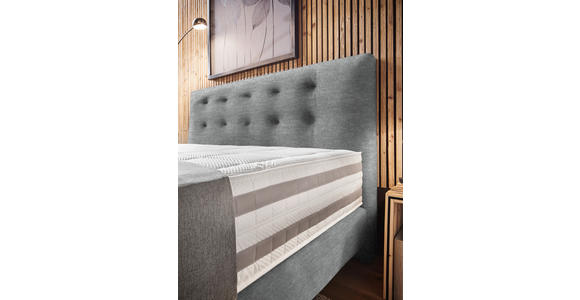 BOXSPRINGBETT 160/200 cm in Grau - Grau, KONVENTIONELL, Holz/Textil (160/200cm) - Dieter Knoll