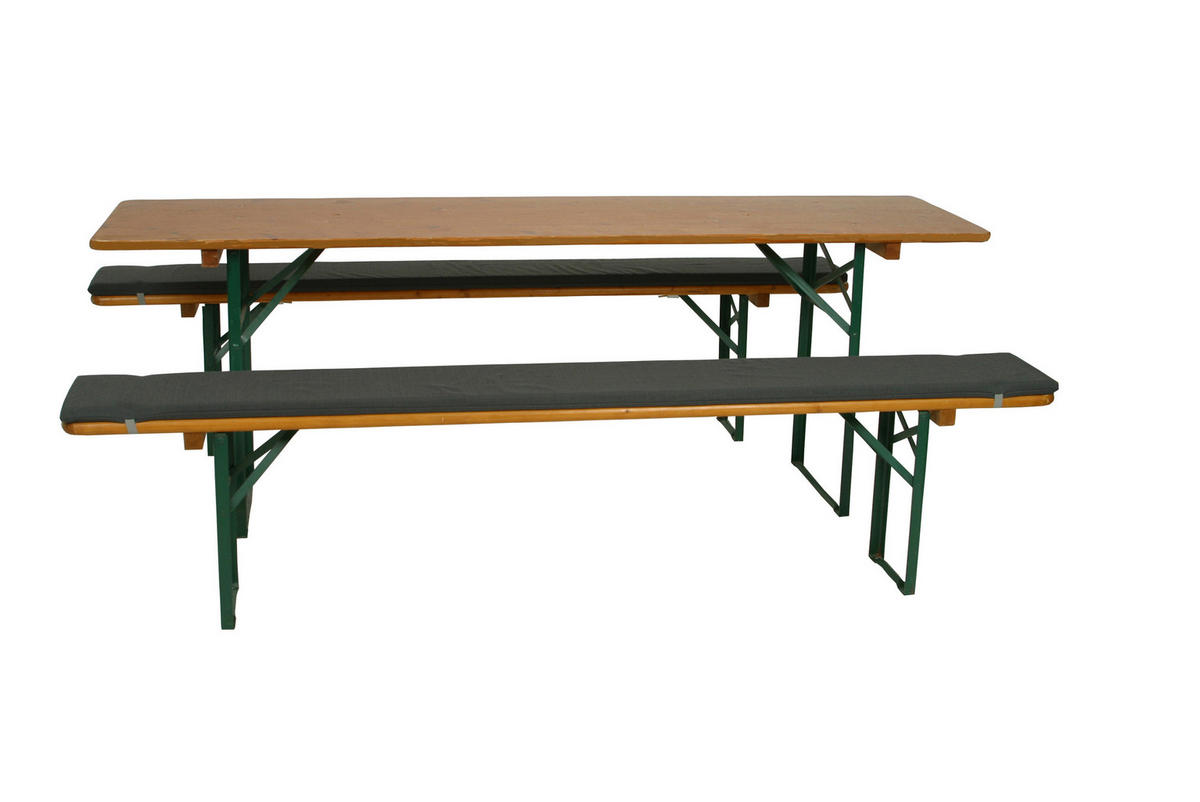 BIERBANKAUFLAGE Uni  - Anthrazit, Basics, Textil (220/4/25cm)