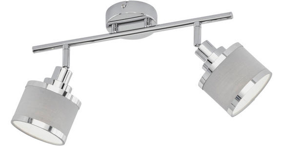 STRAHLER 52/10/19 cm - Chromfarben/Grau, Basics, Kunststoff/Textil (52/10/19cm) - Novel