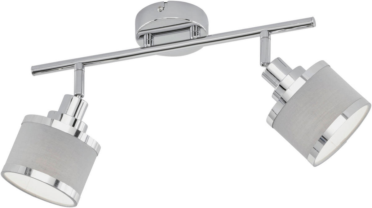 STRAHLER 52/10/19 cm   - Chromfarben/Grau, Basics, Kunststoff/Textil (52/10/19cm) - Novel