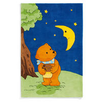 KINDERTEPPICH 130/190 cm MONDBÄR  - Blau/Grün, Trend, Naturmaterialien/Textil (130/190cm)
