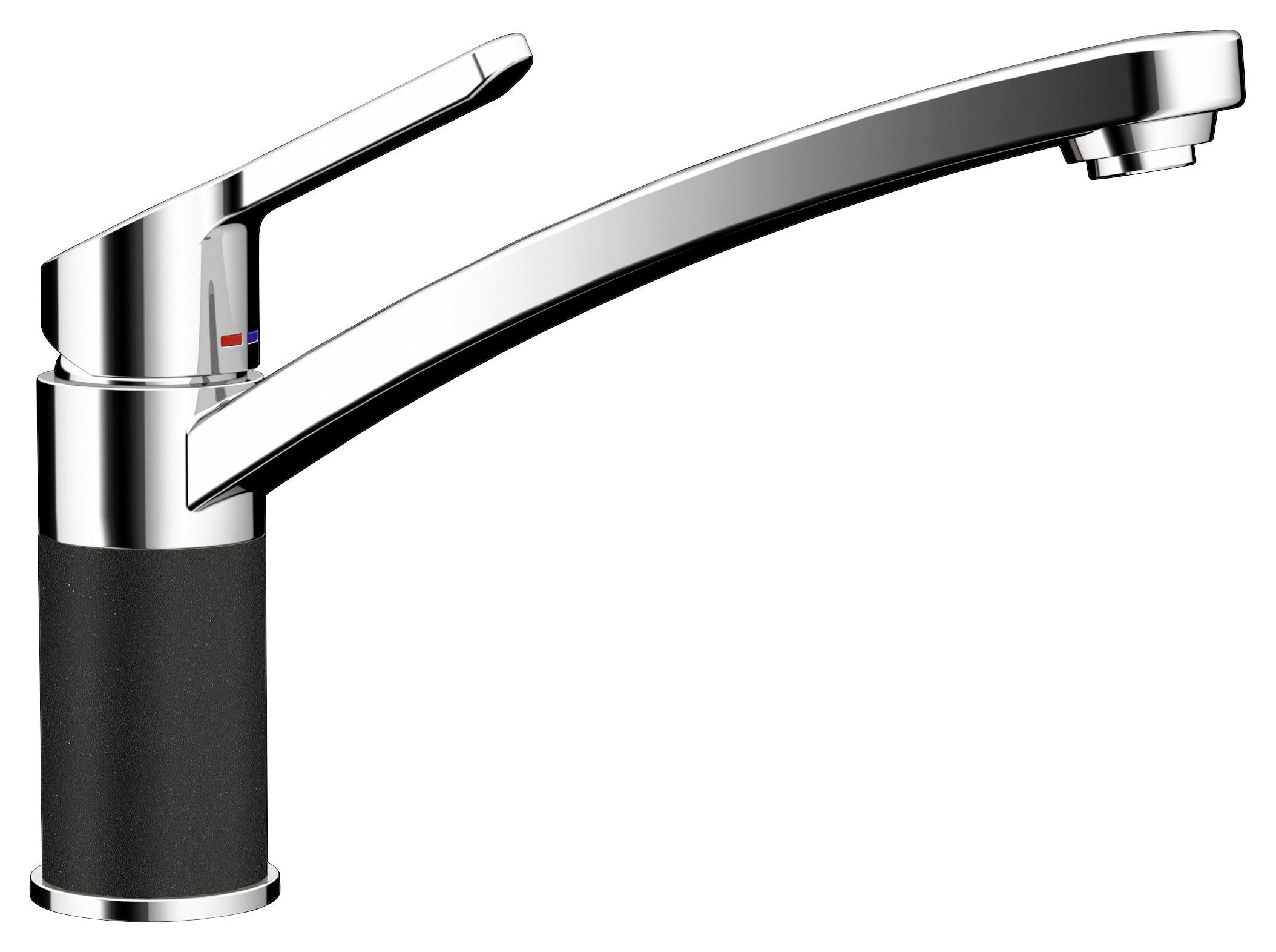 KÜCHENARMATUR 598000GNE  - Chromfarben/Schwarz, Basics, Stein/Metall (20,5/17,8/5,0cm) - Schock