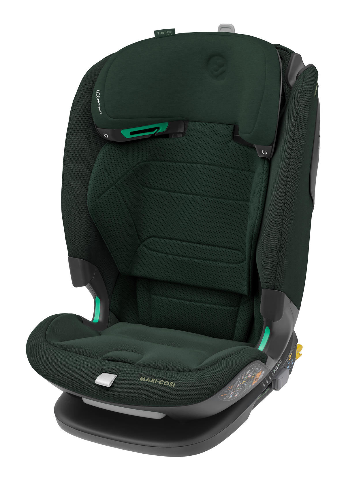 KINDERAUTOSITZ Titan Pro i-Size  - Dunkelgrün, Basics, Kunststoff/Textil (46/76/60cm) - Maxi-Cosi